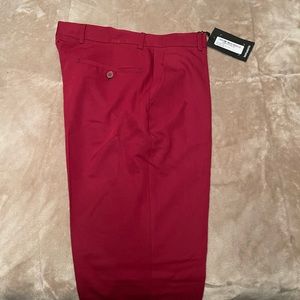 Skinny plain cropped Suit Trouser in Burgandy 30R